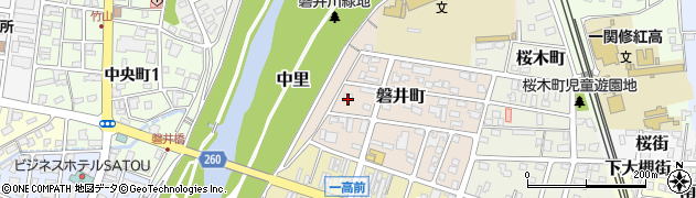 岩手県一関市磐井町4周辺の地図