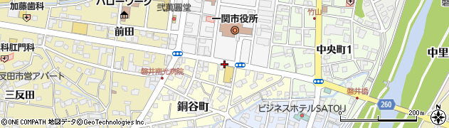 一関市役所周辺の地図
