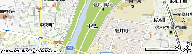 岩手県一関市裏下街周辺の地図