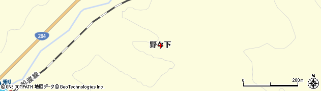 岩手県一関市千厩町清田野々下周辺の地図