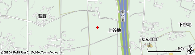 岩手県一関市赤荻（上谷地）周辺の地図