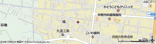 岩手県一関市山目境54周辺の地図
