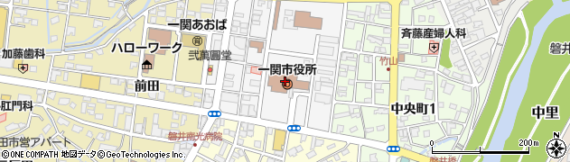 一関市役所　農林部国土調査室周辺の地図