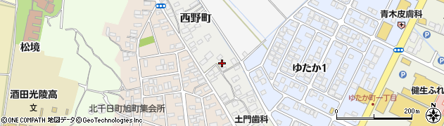 山形県酒田市西野町2-21周辺の地図