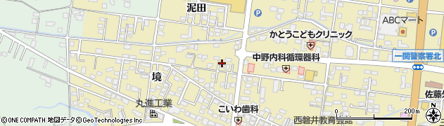 岩手県一関市山目境9周辺の地図