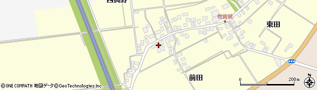 山形県酒田市牧曽根前田67周辺の地図