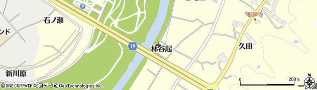 岩手県一関市狐禅寺（林谷起）周辺の地図