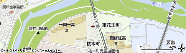 岩手県一関市桜木町10周辺の地図