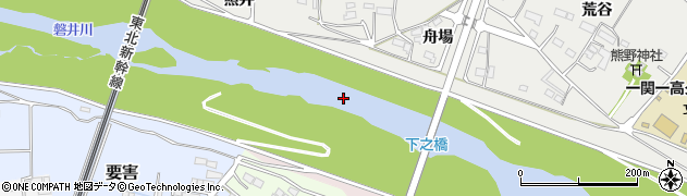 磐井川周辺の地図