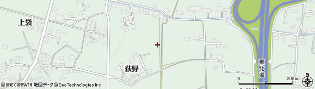 岩手県一関市赤荻周辺の地図