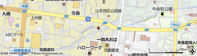 岩手県一関市山目寺前61周辺の地図