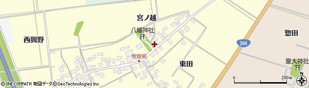 山形県酒田市牧曽根宮ノ越122周辺の地図