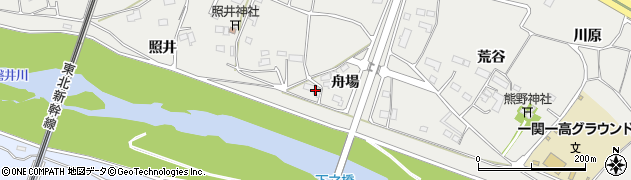 岩手県一関市中里舟場111周辺の地図