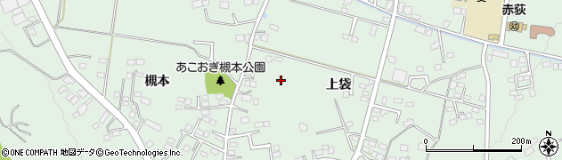 岩手県一関市赤荻（上袋）周辺の地図