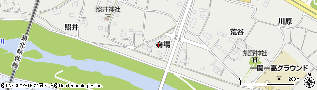 岩手県一関市中里舟場47周辺の地図