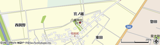 山形県酒田市牧曽根宮ノ越113周辺の地図