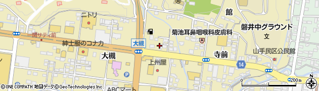 ホワイト急便山目大槻店周辺の地図