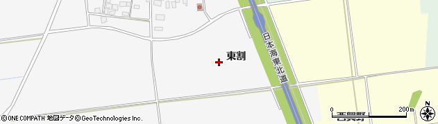 山形県酒田市吉田新田（東割）周辺の地図