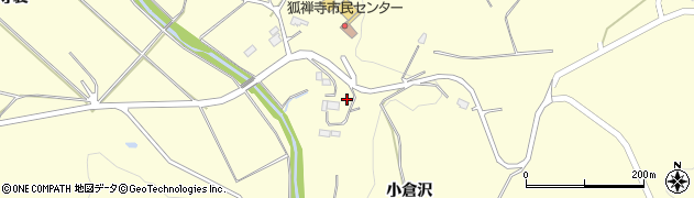 岩手県一関市狐禅寺（小倉沢）周辺の地図