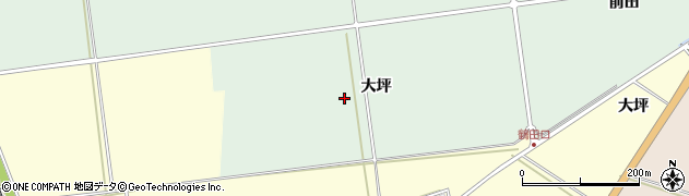 山形県酒田市鶴田（大坪）周辺の地図