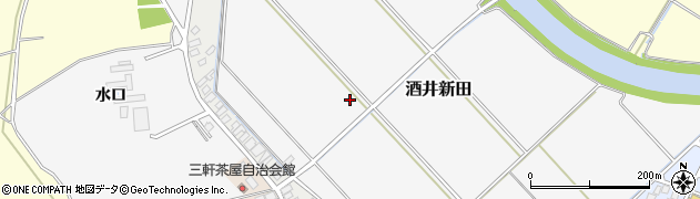 山形県酒田市酒井新田周辺の地図