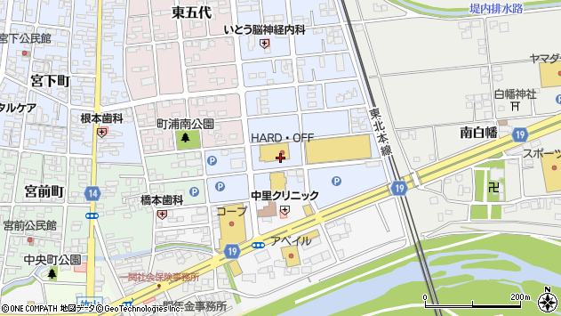 〒021-0007 岩手県一関市上日照の地図