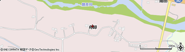 岩手県一関市厳美町（舟卸）周辺の地図