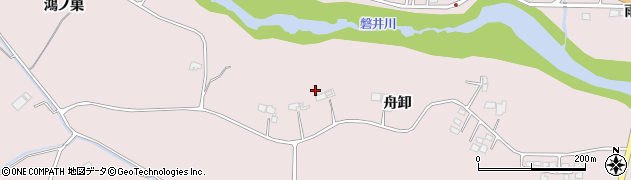 岩手県一関市厳美町舟卸147周辺の地図