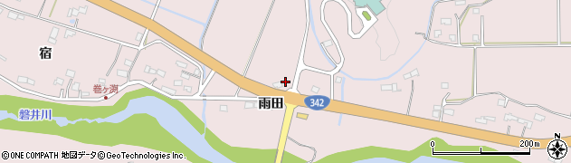 岩手県一関市厳美町雨田74周辺の地図