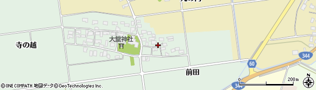 山形県酒田市鶴田寺の越36周辺の地図