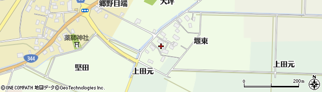 山形県酒田市上興野堰東15周辺の地図