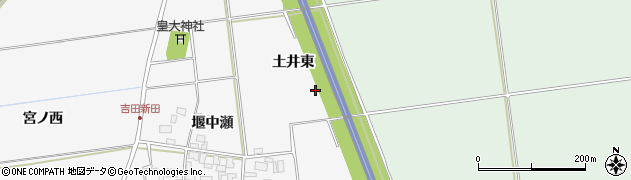 山形県酒田市吉田新田（土井東）周辺の地図
