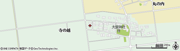 山形県酒田市鶴田寺の越22周辺の地図