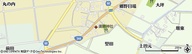 山形県酒田市上野曽根郷野目端74周辺の地図