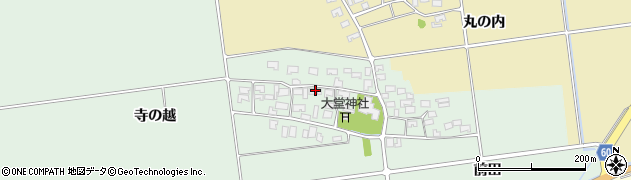山形県酒田市鶴田寺の越11周辺の地図