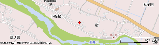 岩手県一関市厳美町宿79周辺の地図