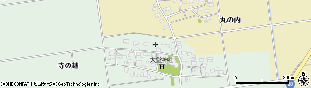 山形県酒田市鶴田寺の越27周辺の地図