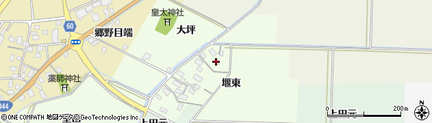 山形県酒田市上興野堰東38周辺の地図