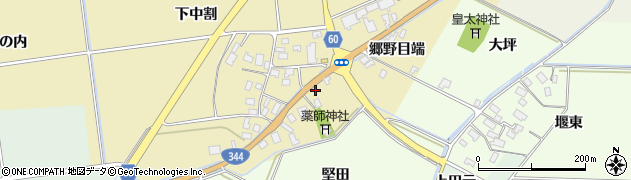 山形県酒田市上野曽根郷野目端62周辺の地図