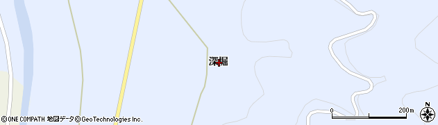 岩手県一関市東山町松川深堀周辺の地図