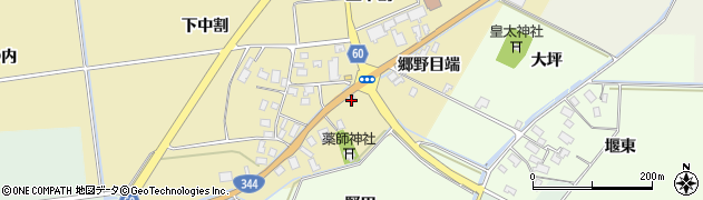山形県酒田市上野曽根郷野目端53周辺の地図