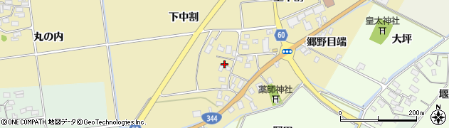 山形県酒田市上野曽根下中割15-2周辺の地図