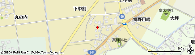 山形県酒田市上野曽根下中割15-3周辺の地図