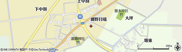 山形県酒田市上野曽根郷野目端28周辺の地図
