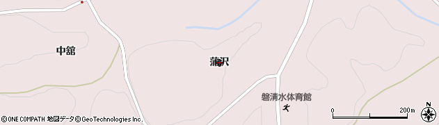 岩手県一関市千厩町磐清水（蒲沢）周辺の地図