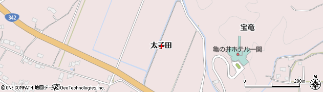 岩手県一関市厳美町太子田周辺の地図