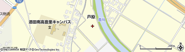 山形県酒田市豊里芦原周辺の地図