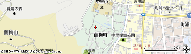 岩手県一関市蘭梅町周辺の地図
