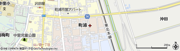 岩手県一関市町浦周辺の地図