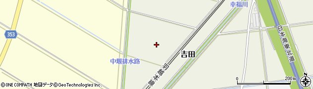 山形県酒田市吉田下谷地周辺の地図